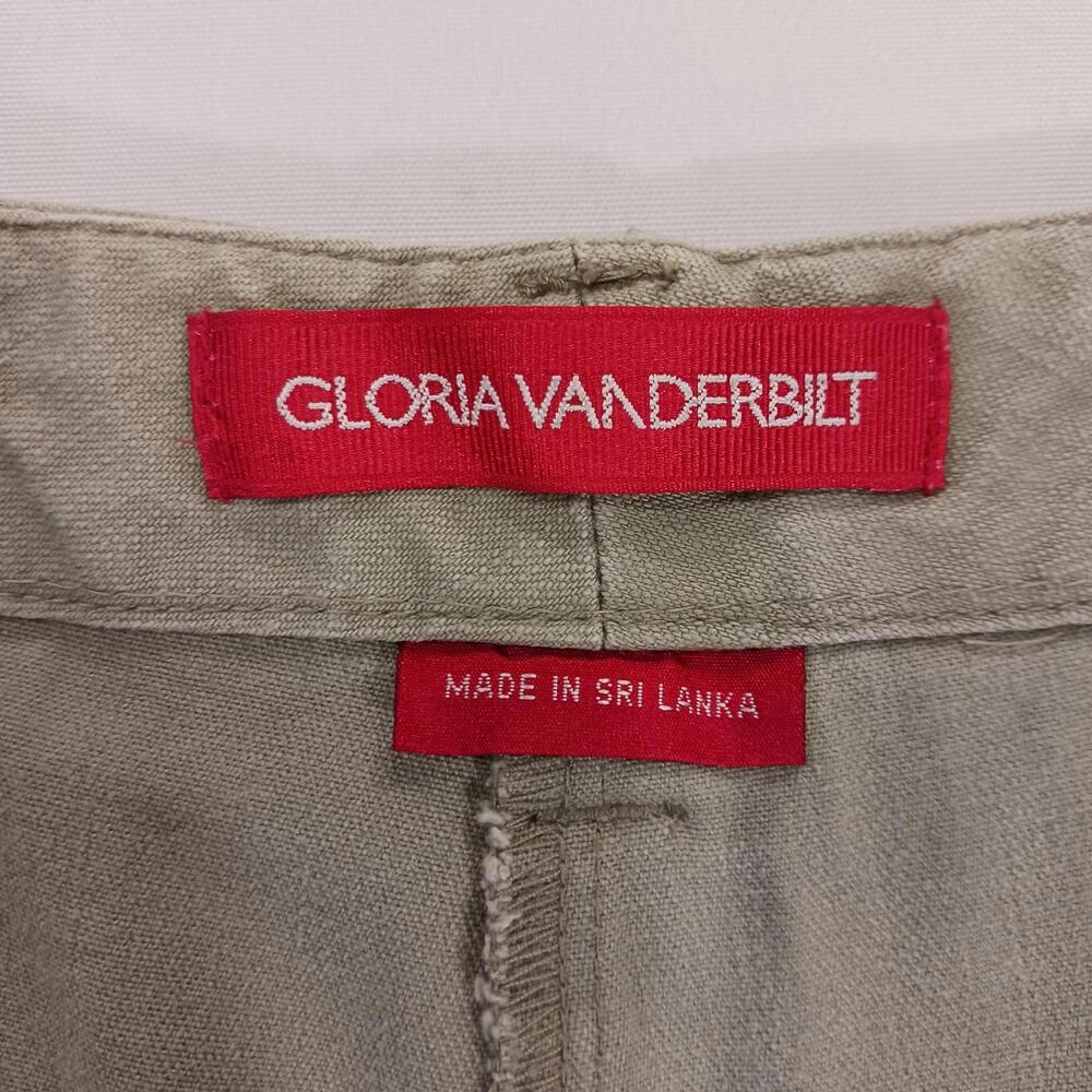 Gloria Vanderbilt RN#89828 Women's Beige/Khaki Cotton Blend Denim Skort Size 12 - Picture 3 of 16
